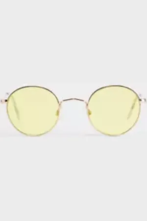 Urban Outfitters UO Liam Yellow Sunglasses di in