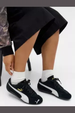 PUMA Black & White Speedcat Trainers in