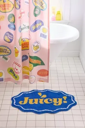 Urban Outfitters Juicy Bath Mat di in Blu