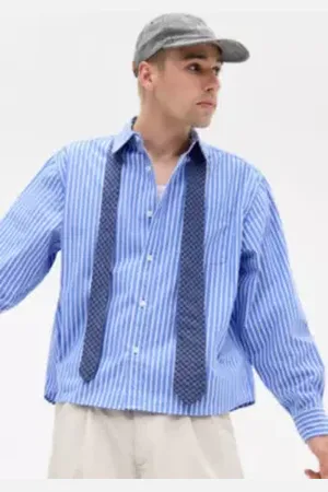 Loom Blue Nolan Business Stripe Shirt a Urban Outfitters