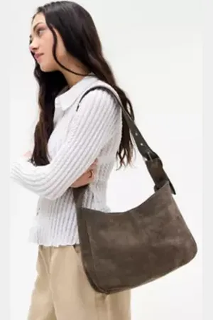 Urban Outfitters UO Square Suede Sling Bag di in