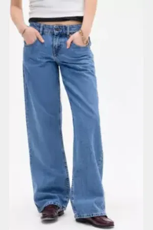 Motel Jeans a Gamba Larga Parallela a Vita Bassa in