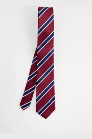 Urban Outfitters Cravatta a Righe Bordeaux UO di