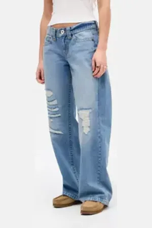 BDG Jeans Kayla Lowrider Strappati in