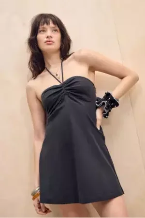 Kimchi Blue Cate Halter Mini Dress in a Urban Outfitters