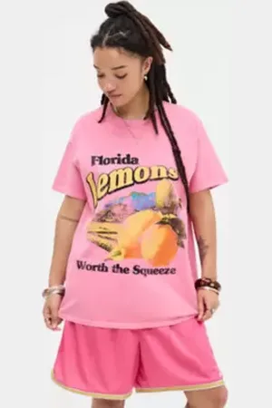 Urban Outfitters T-shirt UO Florida Lemons Dad di in