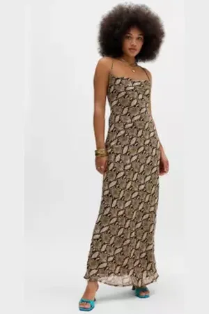 Love Triangle Snake Maxi Dress in a Urban Outfitters