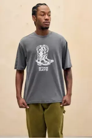 Stan Ray Washed Black Boots T-Shirt in