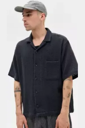 Loom Black Roman Knit Shirt in a Urban Outfitters