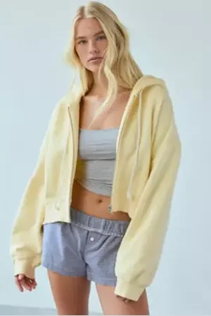 Out From Under Felpa con Zip Corta Hoxton in