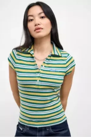 BDG Suni Short Sleeve Stripe Polo Shirt in