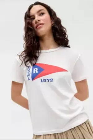 Urban Outfitters UO Flag Hemp Relaxed T-Shirt di in