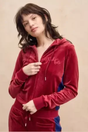Juicy Couture Felpa con Cappuccio UO Exclusive Wine