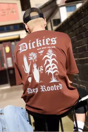 Dickies UO Exclusive Brown Deep Rooted T-Shirt in a Urban Outfitters