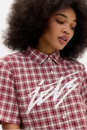 iets frans... Iets frans. Red Check Logo Shirt in