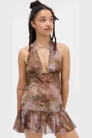 Silence + Noise Strobe Halterneck Romper in