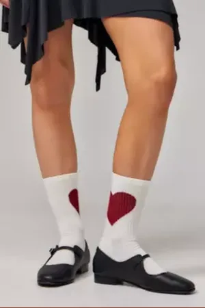 Out From Under Heart Socks in