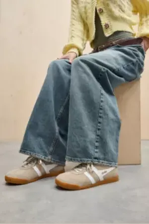 Gola Sneakers Elan Scamosciate & Bianche