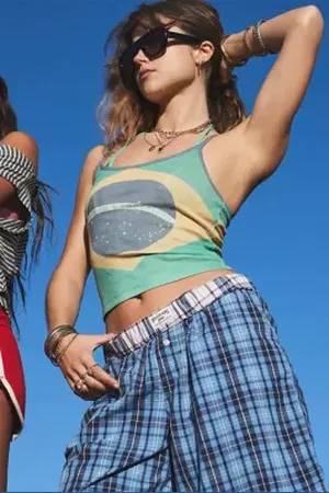 Urban Outfitters Canotta Bandiera Brasiliana UO di in