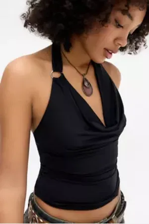 Silence + Noise Top Halter Coyote Ring in a Urban Outfitters