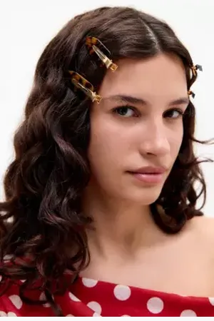Urban Outfitters Confezione da 6 Mollette per Capelli Senza Piega Tartaruga di in