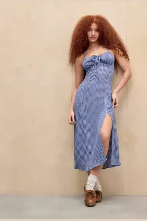 Daisy Street Vestito Midi a Quadri in a Urban Outfitters