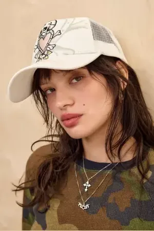 ED HARDY Cappellino da Camionista Death Before in