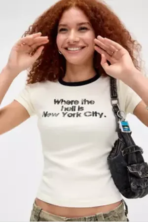 Urban Outfitters Maglietta UO Where The Hell Is New York Baby di in