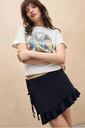 Kimchi Blue Sienna Wrap Skort in a Urban Outfitters