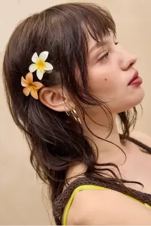 Urban Outfitters Fermagli per Capelli con Fiore Tropicale Confezione da 4 di in