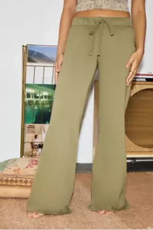 Out From Under Lived In Flare Blue Joggers in a Urban Outfitters