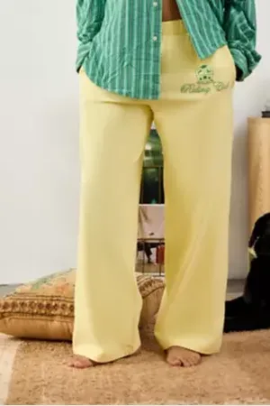 Out From Under Straight Cotton Pants in a Urban Outfitters