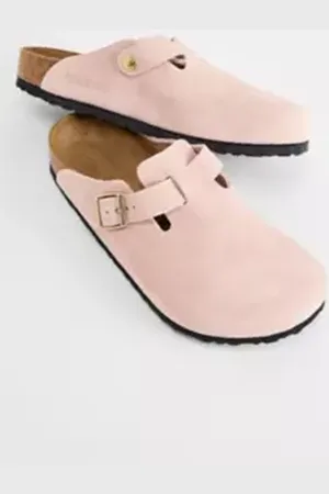 Birkenstock Zoccoli Boston in Camoscio