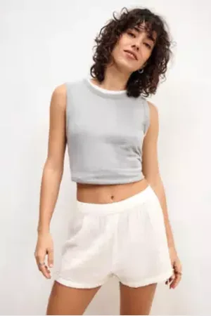 Out From Under Tie Side Cotton Gauze Shorts in
