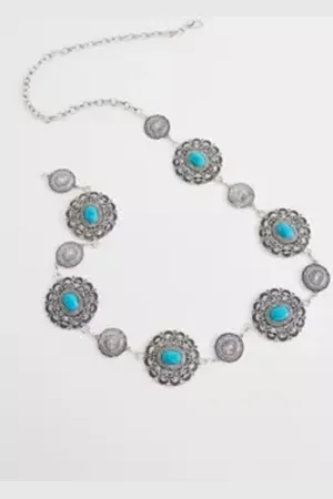Urban Outfitters Collana con Cerchio Turchese UO di in