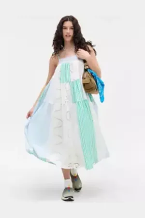 BDG Vestito Midi Patchwork Dakota in a Urban Outfitters