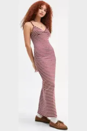 BDG Vestito Midi Canotta a Righe Je T