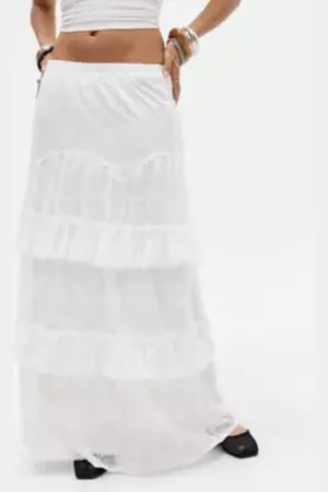 Daisy Street Gonna Lunga in Pizzo con Balze in a Urban Outfitters