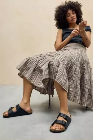 Birkenstock Sandali Arizona in Pelle Nera in