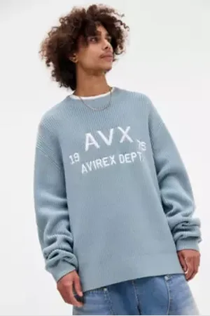 Avirex AVX Dept UO Exclusive Maglione Azzurro Orizzonte in a Urban Outfitters