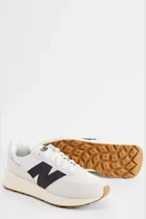 New Balance Scarpe da Ginnastica 370 Ecru Nero in