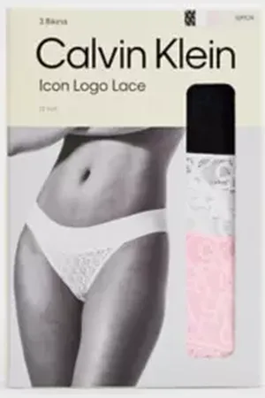 Calvin Klein Mutande a Vita Bassa Confezione da 3 in a Urban Outfitters