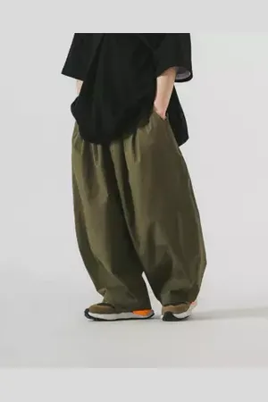 ANGLAN Pantaloni Essenziali Facili Khaki in