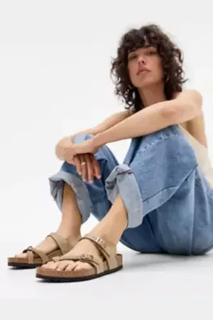Birkenstock Sandali Mayari in Pelle Oliata Tabacco