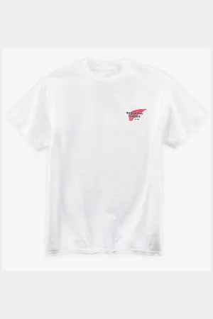 Red Wing T-shirt bianca con logo