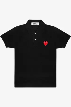 Comme des Garçons Polo CDG Red Play nera