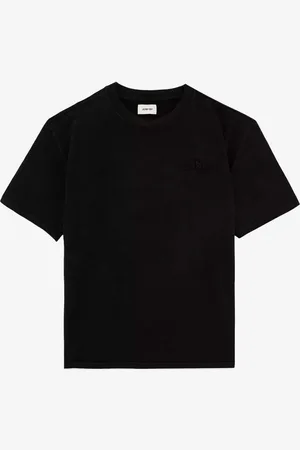 Autry T-shirt nera con logo unisex