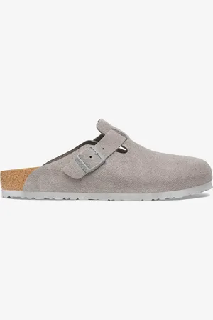 Birkenstock Boston in suede Stone Coin