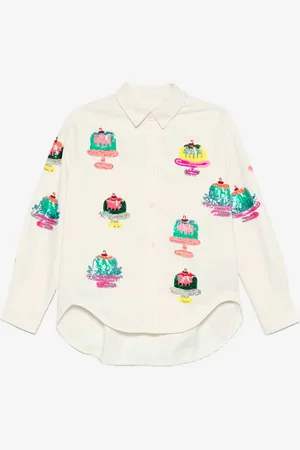 Essentiel Antwerp Camicia cake con ricami di pailettes e perline