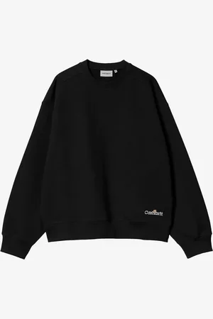 Carhartt M Felpa nera Label Script